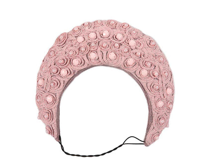 Exclusive dusty pink headband by Cupids Millinery