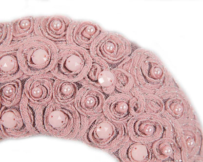 Exclusive dusty pink headband by Cupids Millinery