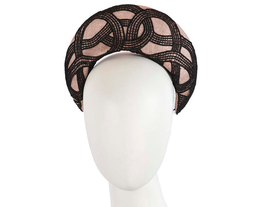 Bespoke pink headband racing fascinator by Cupids Millinery-0