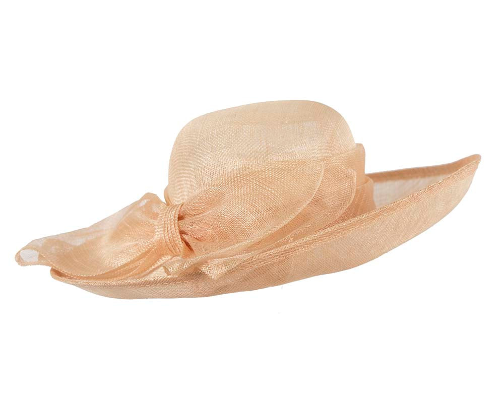 Large nude racing hat by Cupids Millinery Melbourne-1