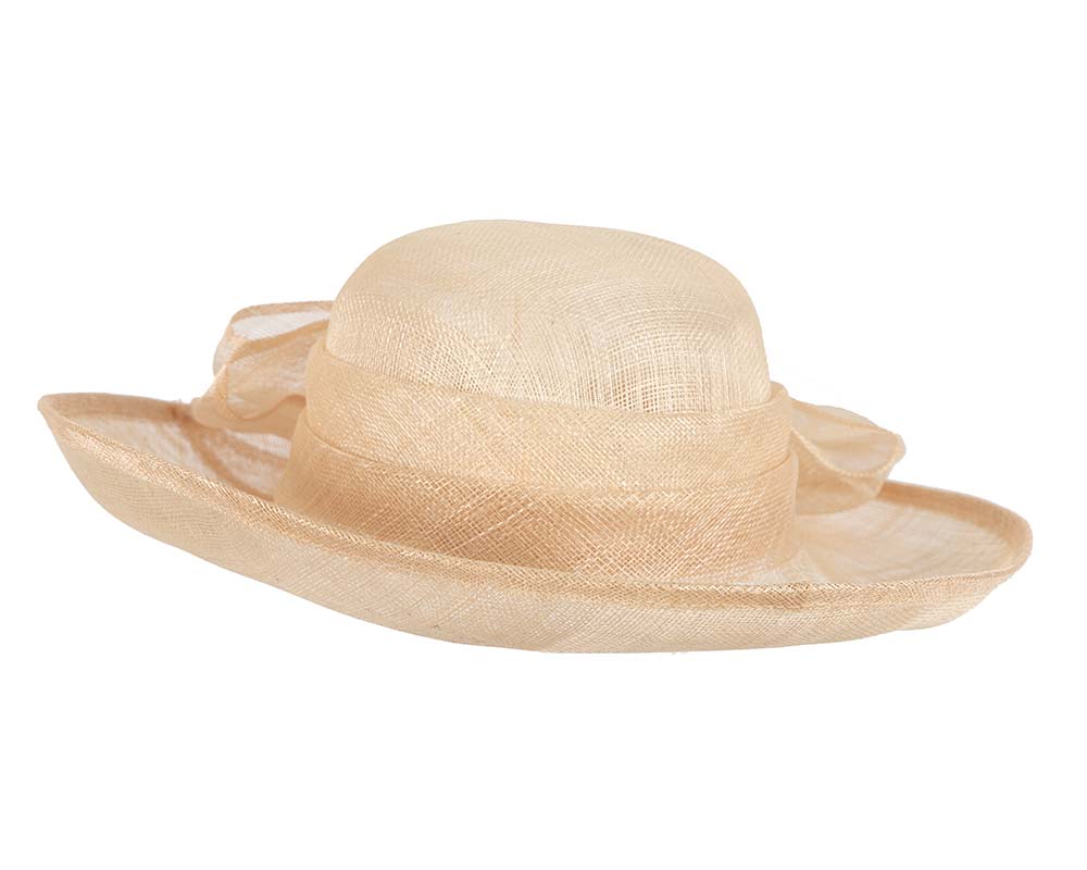 Large nude racing hat by Cupids Millinery Melbourne-2
