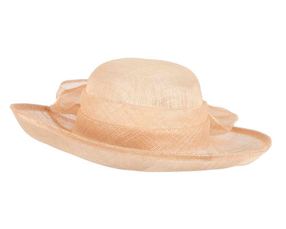 Large nude racing hat by Cupids Millinery Melbourne-2