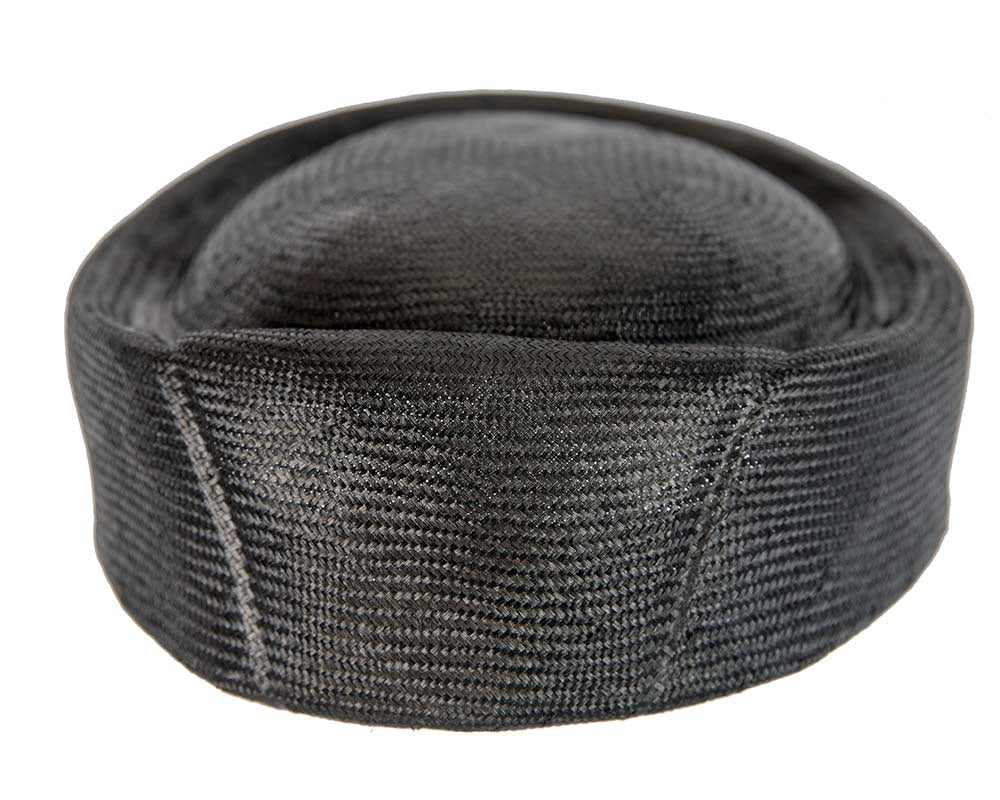 Black Jackie Onassis beret hat by Cupids Millinery-4
