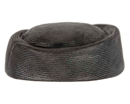 Black Jackie Onassis beret hat by Cupids Millinery-2