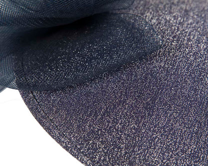 Large designers navy fascinator by Cupids Millinery-3