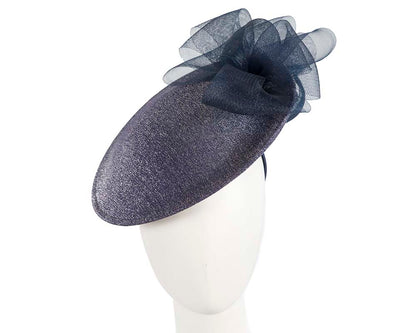 Large designers navy fascinator by Cupids Millinery-0