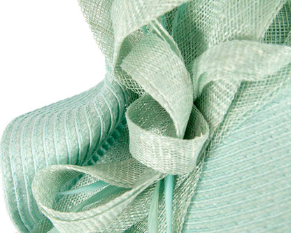 Bespoke light blue fascinator by Cupids Millinery Melbourne-3