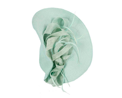 Bespoke light blue fascinator by Cupids Millinery Melbourne-2