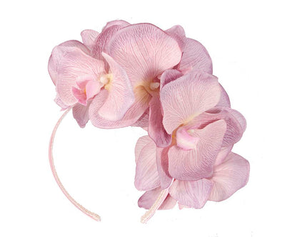 Bespoke lilac orchid flower headband by Fillies Collection