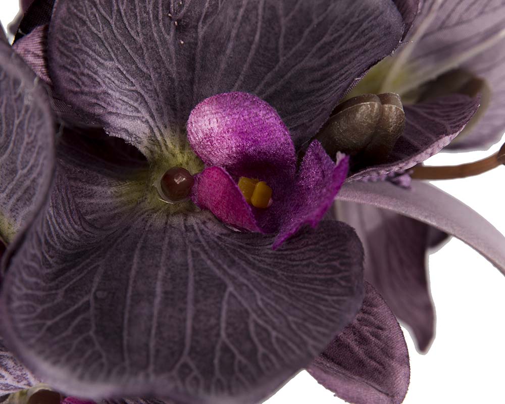Bespoke purple orchid flower headband by Fillies Collection