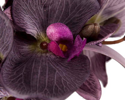 Bespoke purple orchid flower headband by Fillies Collection