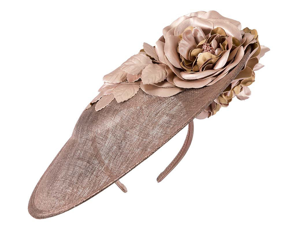 Bespoke rose gold fascinator by Cupids Millinery-1