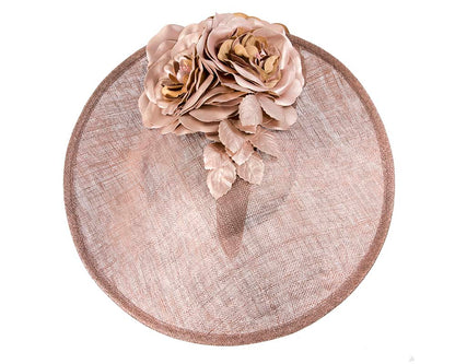 Bespoke rose gold fascinator by Cupids Millinery-2