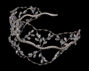 Exclusive white headband fascinator by Cupids Millinery