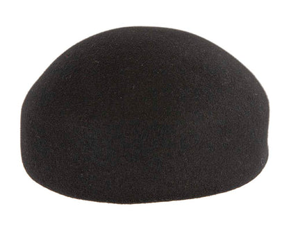 Black felt short beak beret-5