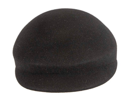 Black felt short beak beret-3