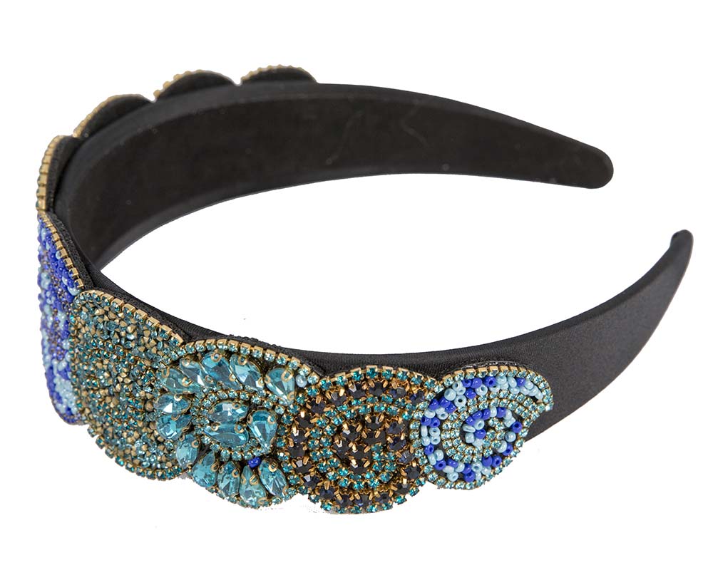 Unusual multi-tone headband fascinator CU448AQ-3