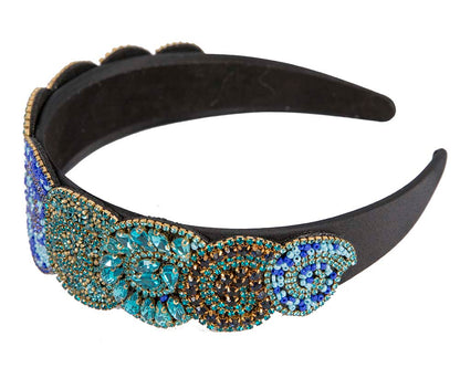 Unusual multi-tone headband fascinator CU448AQ-3