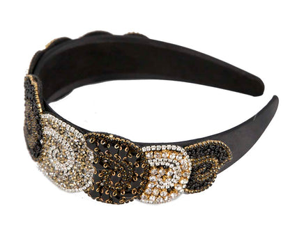 Unusual multi-tone headband fascinator CU448BG