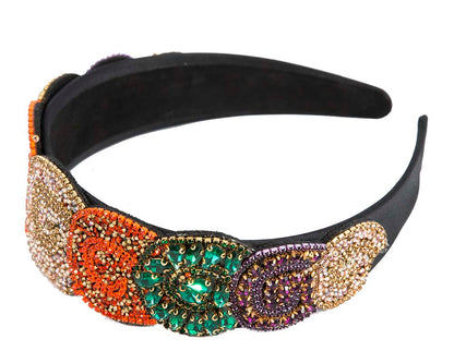 Unusual multi-tone headband fascinator CU448OR