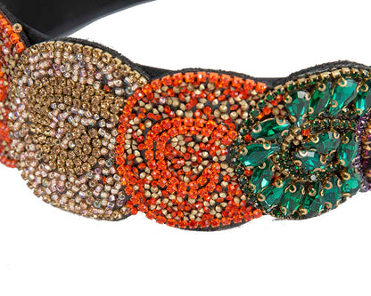 Unusual multi-tone headband fascinator CU448OR