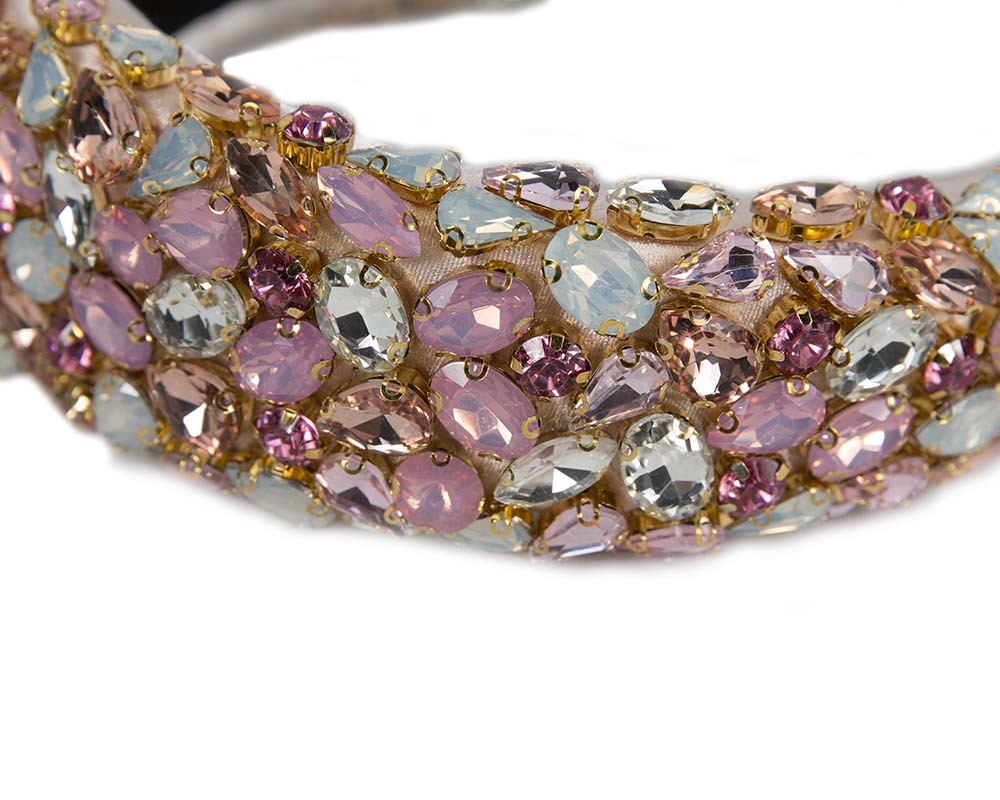 Crystal covered fascinator headband by Max Alexander