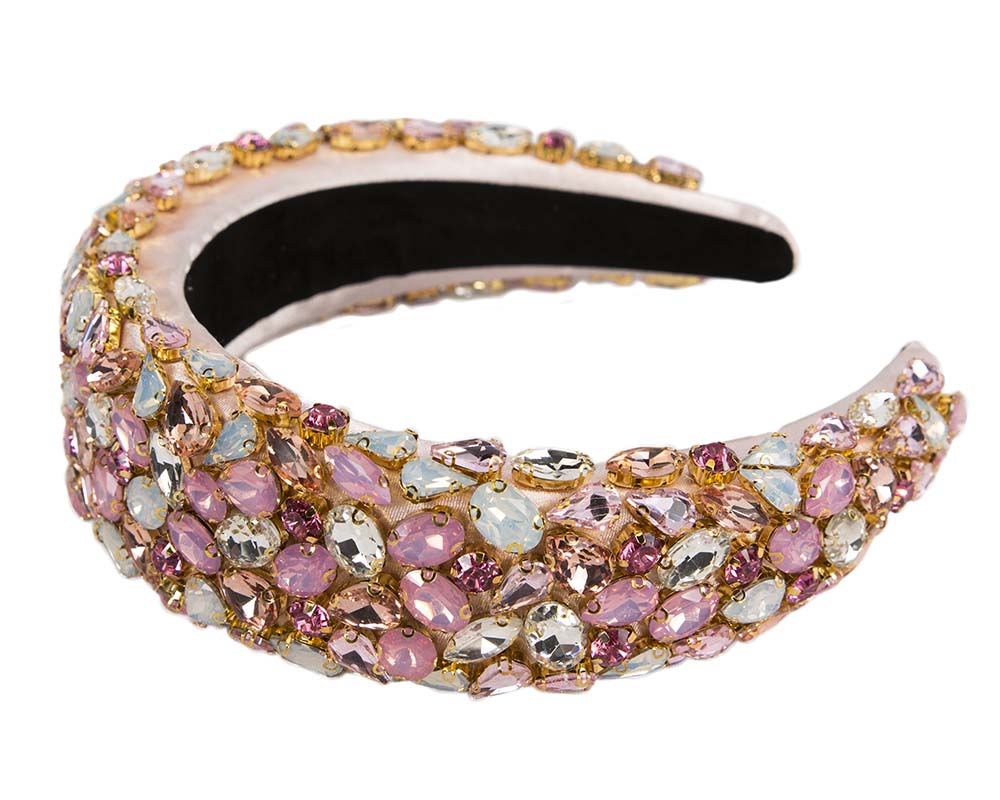 Crystal covered fascinator headband by Max Alexander