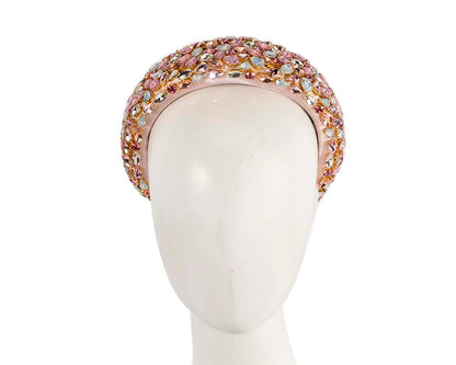 Crystal covered fascinator headband by Max Alexander