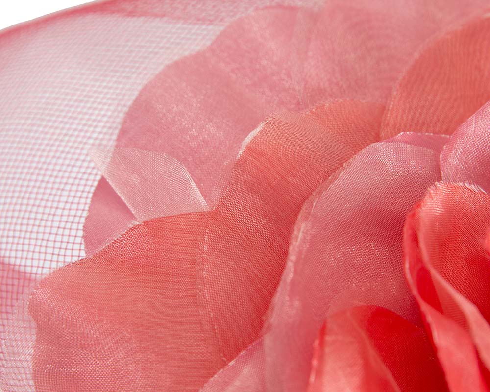 Large coral flower headband