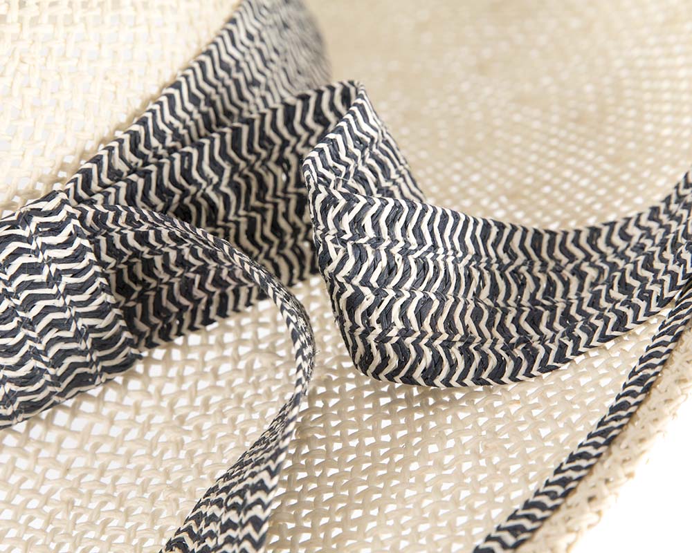 Wide brim summer racing hat by Cupids Millinery