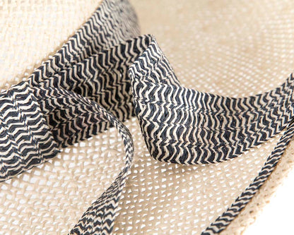 Wide brim summer racing hat by Cupids Millinery