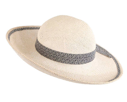 Wide brim summer racing hat by Cupids Millinery