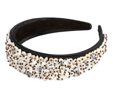 White stones fascinator headband by Max Alexander-1
