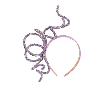 Bespoke sculptured lilac fascinator by Cupids Millinery-1