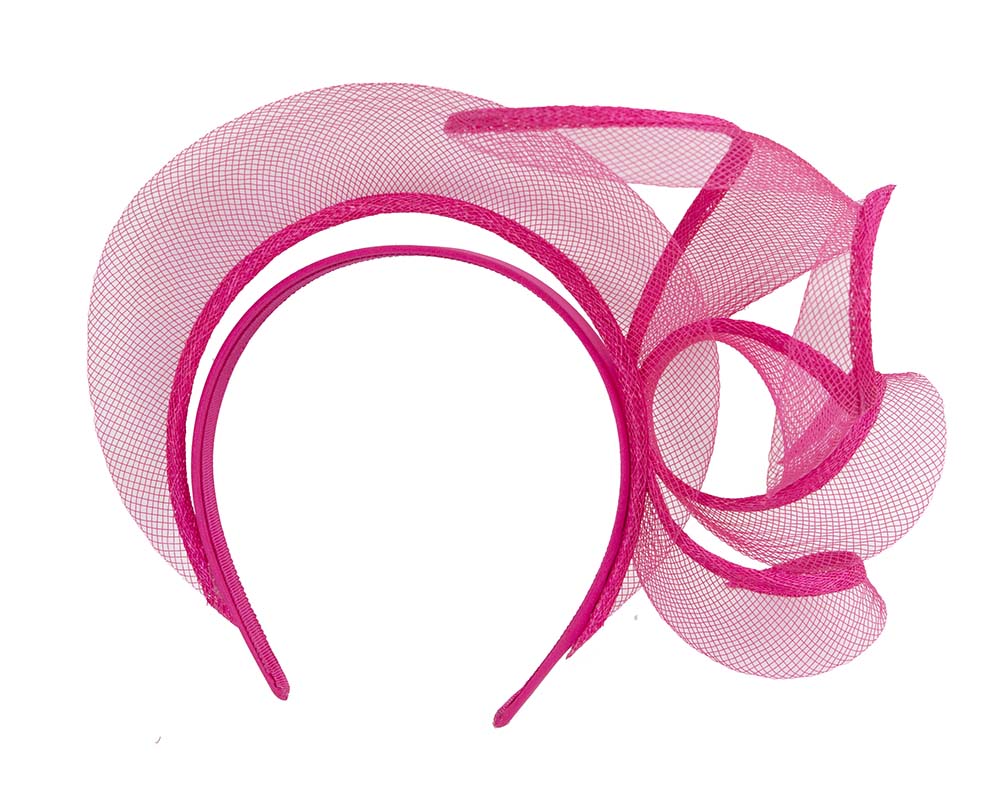 Exclusive fuchsia fascinator by Cupids Millinery-3