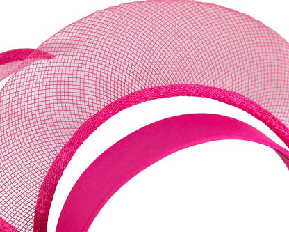 Exclusive fuchsia fascinator by Cupids Millinery-2