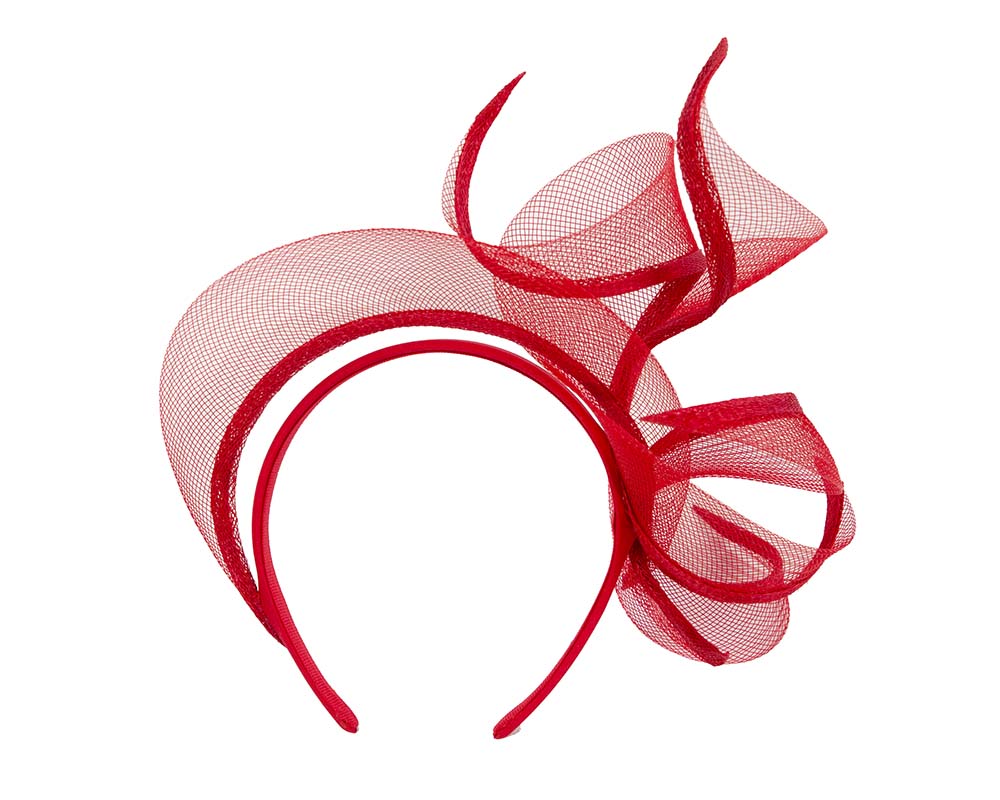 Exclusive red fascinator by Cupids Millinery-3