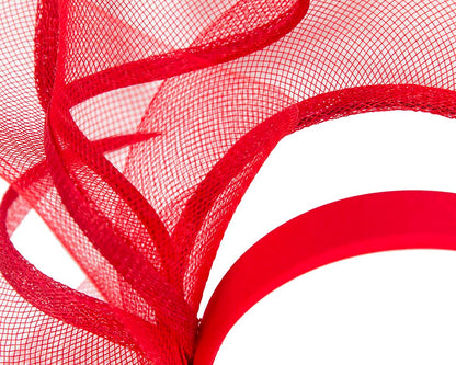 Exclusive red fascinator by Cupids Millinery-2