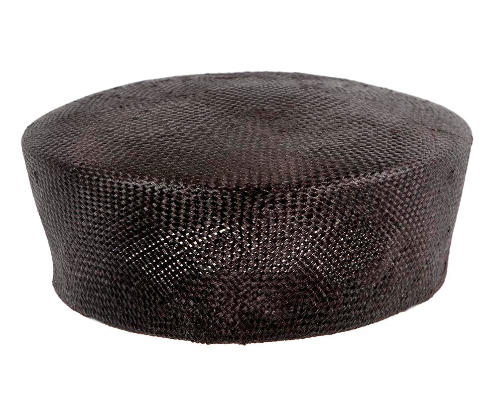 Large black beret hat by Cupids Millinery