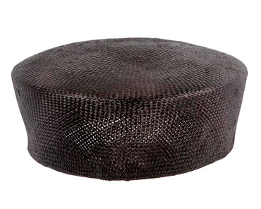 Large black beret hat by Cupids Millinery
