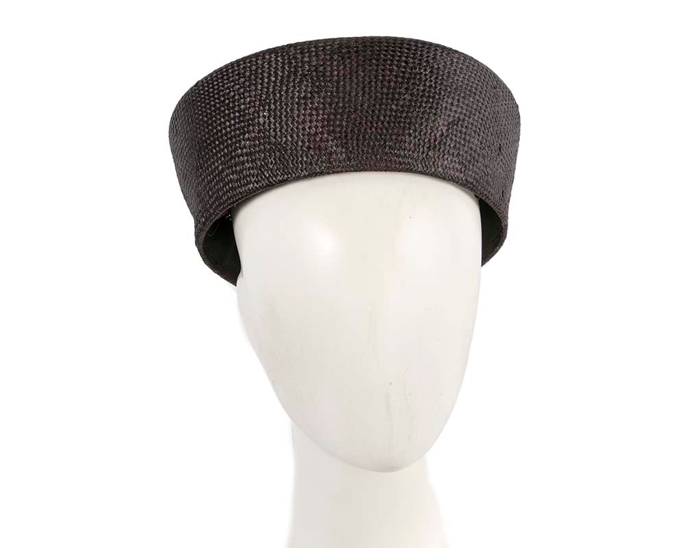 Large black beret hat by Cupids Millinery