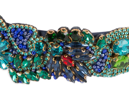 Jewellery covered fascinator headband by Cupids Millinery CU543BL-2