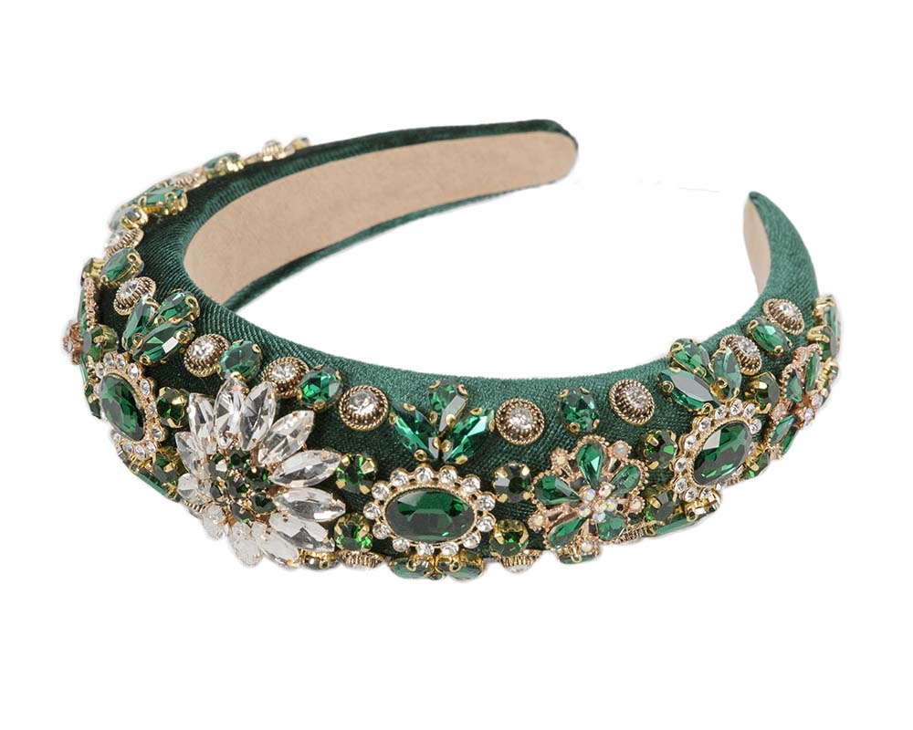 Green fascinator headband by Cupids Millinery-1
