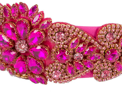 Fuchsia jewellery fascinator headband