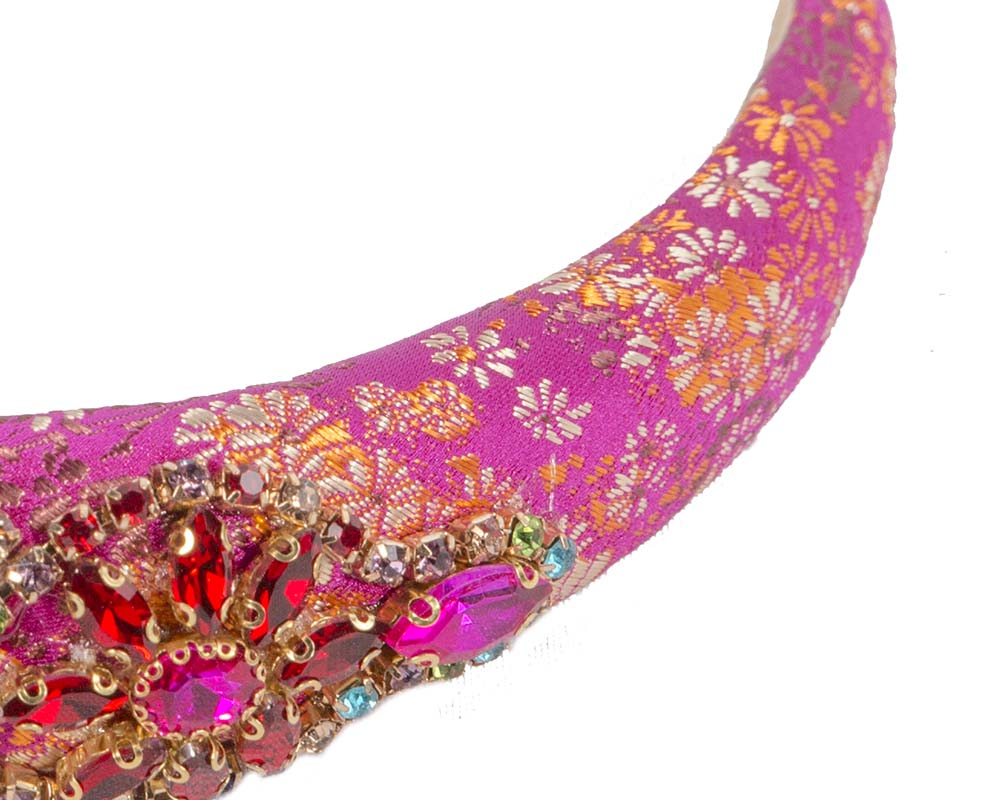 Exclusive fuchsia headband fascinator by Cupids Millinery