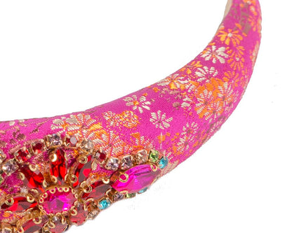 Exclusive fuchsia headband fascinator by Cupids Millinery