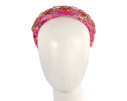 Exclusive fuchsia headband fascinator by Cupids Millinery