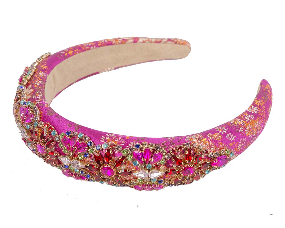 Exclusive fuchsia headband fascinator by Cupids Millinery