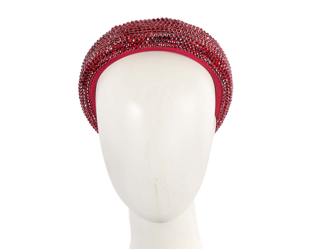 Sparkling red fascinator headband-0
