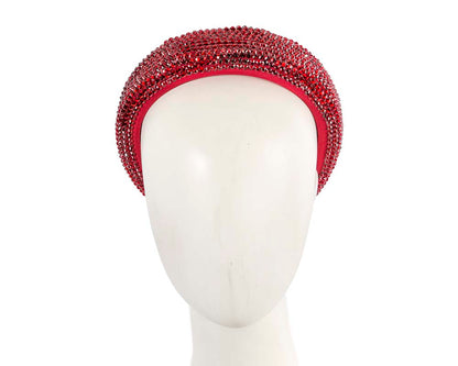 Sparkling red fascinator headband-0